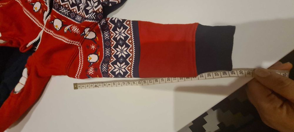 pajacyk święta mikołaj unisex rozmiar 74-80