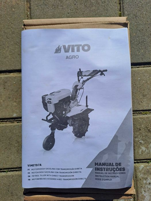 Motoenxada gasolina com transmissão directa - 7 cv refª VIMETD7A VITO