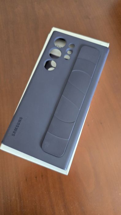 Samsung Capa de Silicone com Fita Galaxy S24 Ultra Violeta Escuro