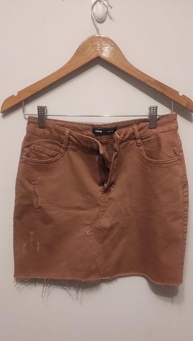 Spódniczka mini brudny róż