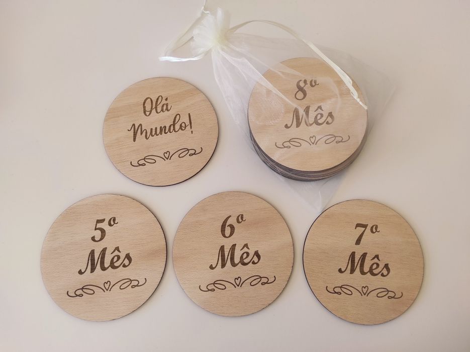 Babyshower / placas crescimento bebê