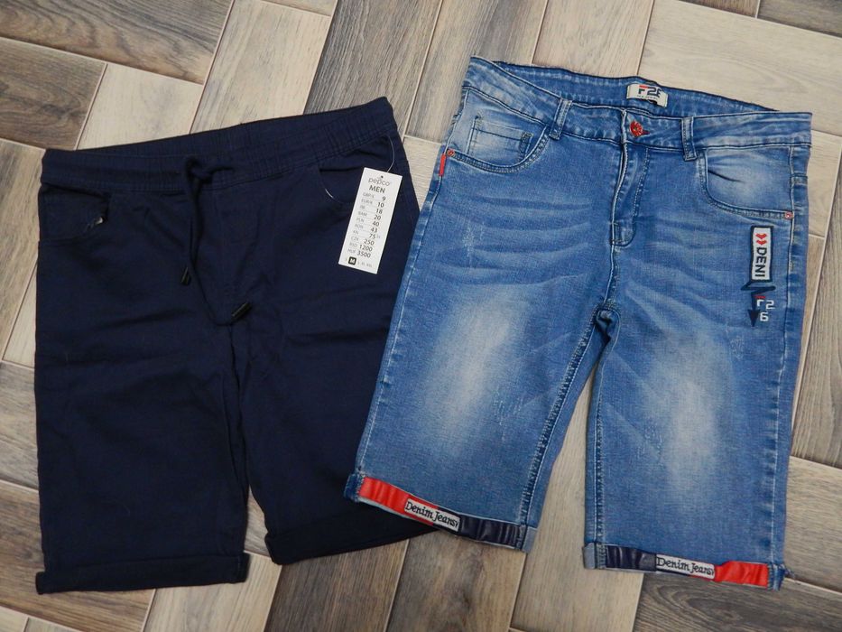 F26  Nowe Spodenki JEANS bermudy dla chłopca r. 170 S/M