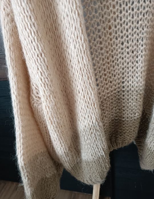 Sweter kardigan GG Luxe S/M/L moher Made in Italy