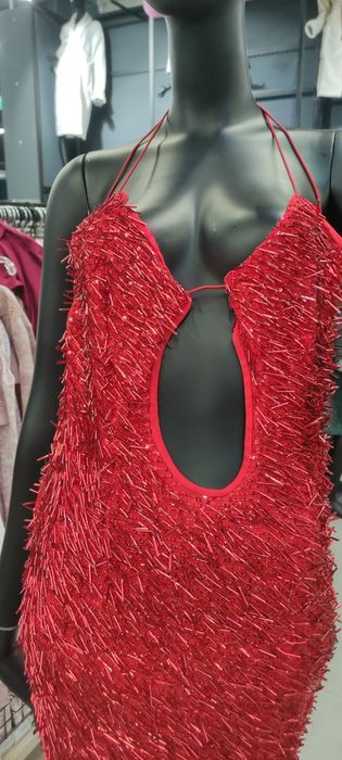 Червона сукня максі PRETTYLITTLETHING 38р.(10)