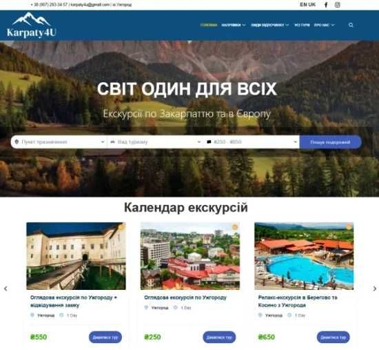 Створення сайтів та інтернет-магазини на WordPress від 2500 грн.