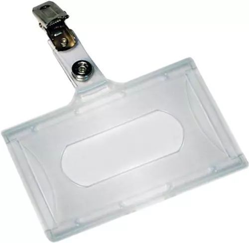 Identyfikator PCV z klipsem (50 sztuk). Hasta