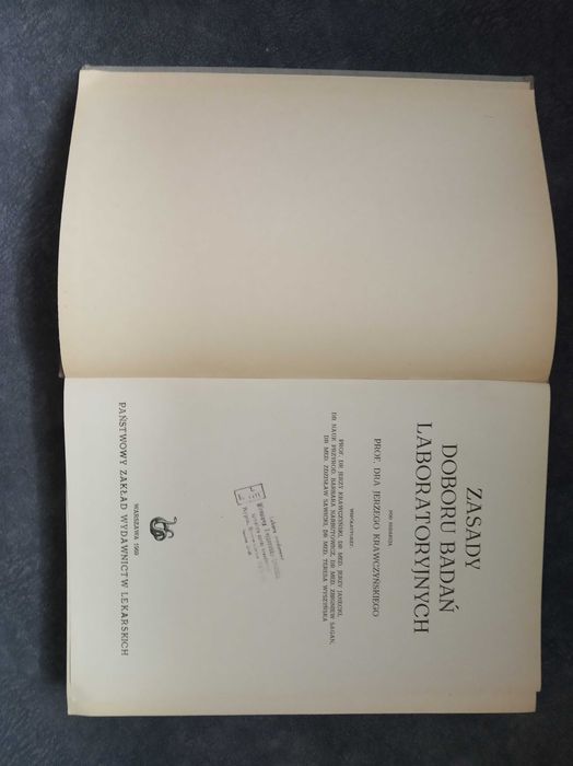 zasady doboru badań laboratoryjnych. Krawczyński