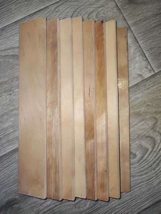 Буковые ламельки 8 штук 287*53 мм