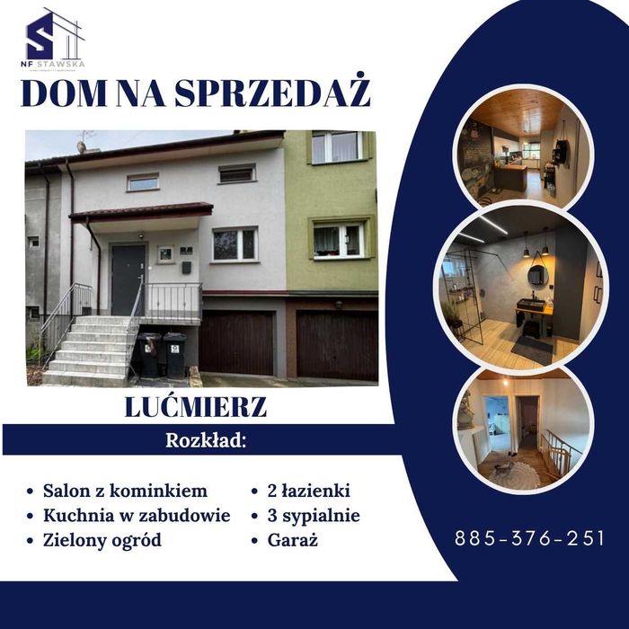 Dom 112 m², ogród, garaż – Lućmierz koło Zgierza