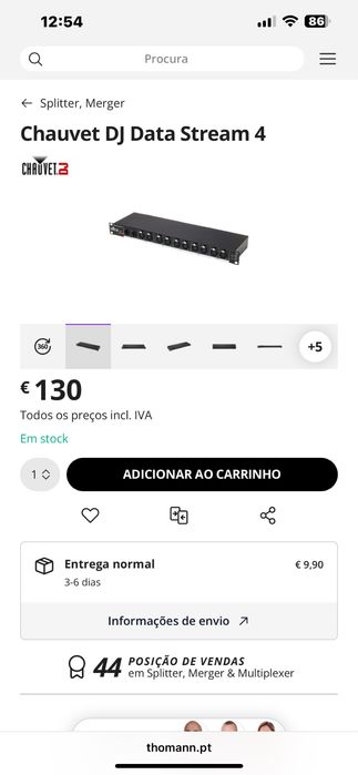 Dmx splitter Chauver data stream 4