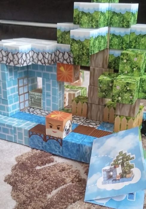 Конструктор магнитный Майнкрафт 100 блоків