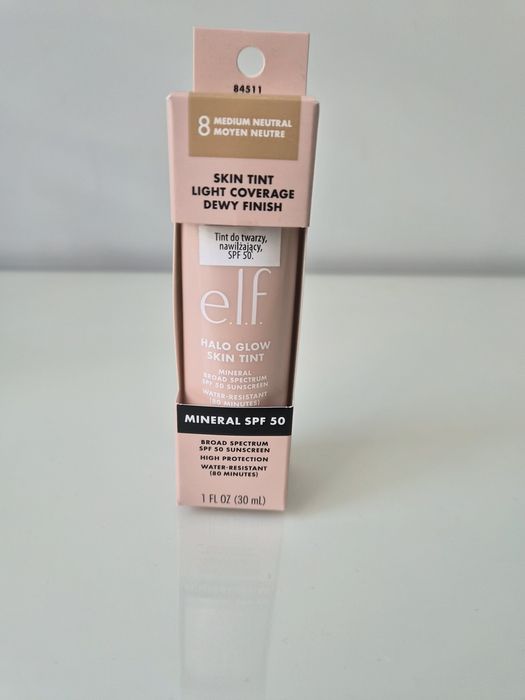 Halo Glow Skin Tint SPF 50, e.l.f. odcień 8, 30ml