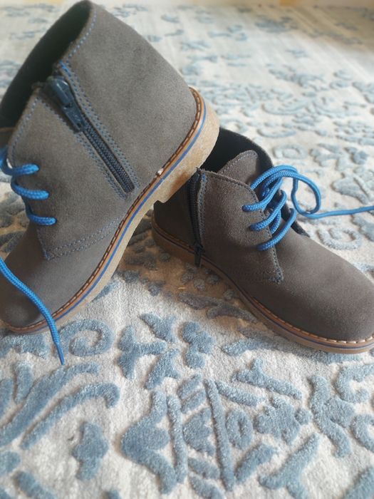 Замшевые деми ботинки на флисе 31р FRIBOO