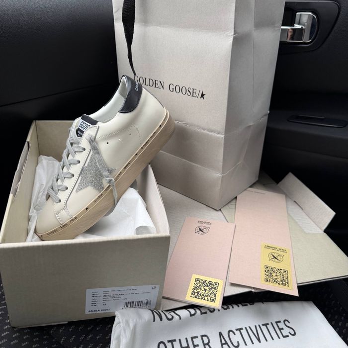 Жіночі кеди Голден гус шкіряні  Golden Goose platform white  premium