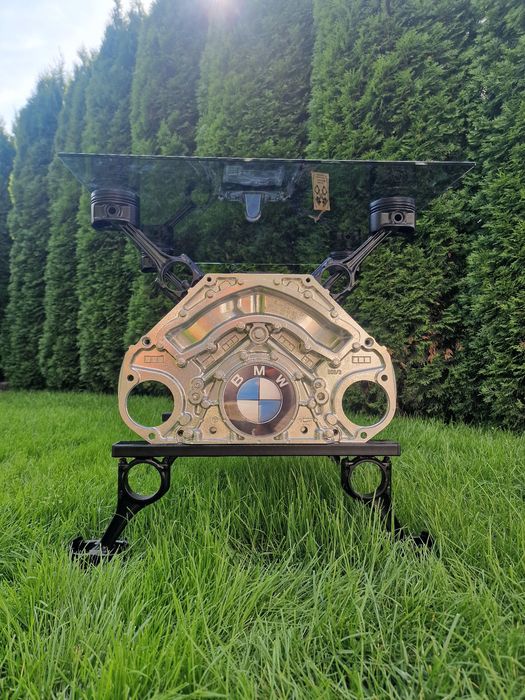 Stolik z Silnika BMW V8 CHROM