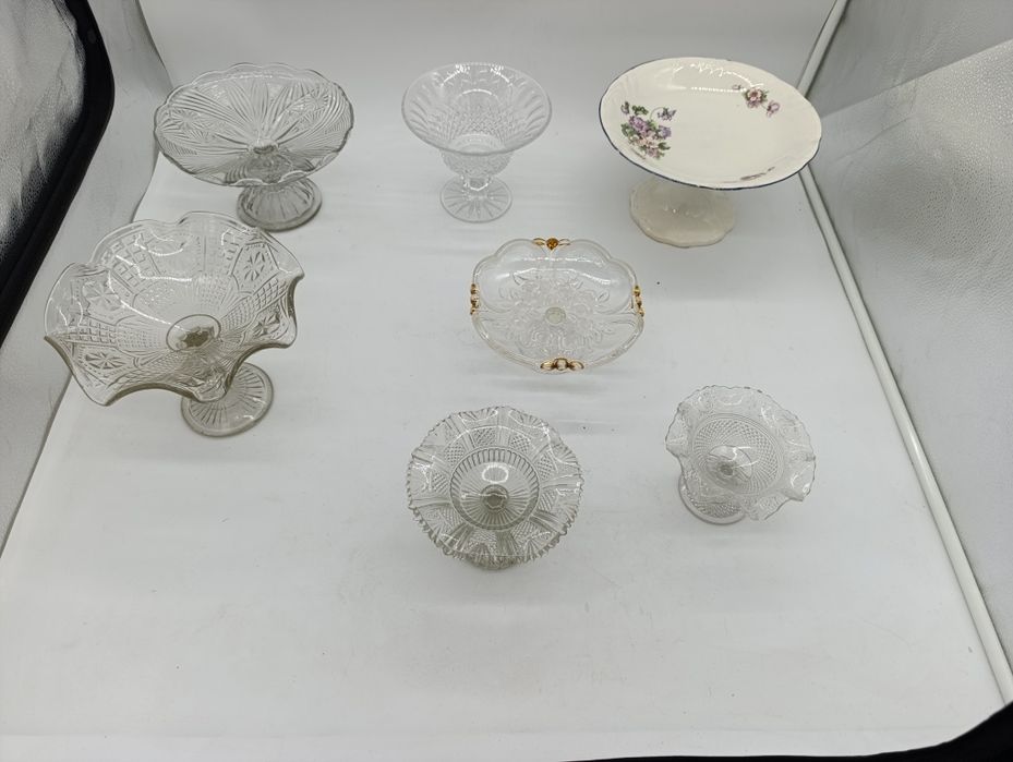 Стеклянная фруктовница конфетница ваза для конфет мороженница СССР