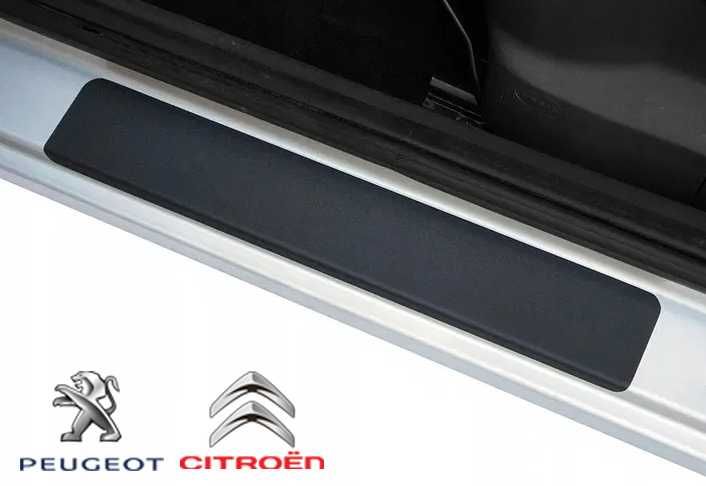 Захисна плівка защитная пленка наклейки на пороги авто Citroen Peugeot