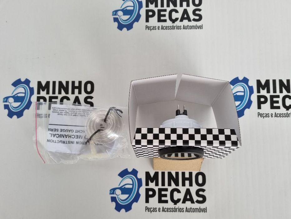 Manômetro Pressão de Turbo 2 Bares Fundo Preto