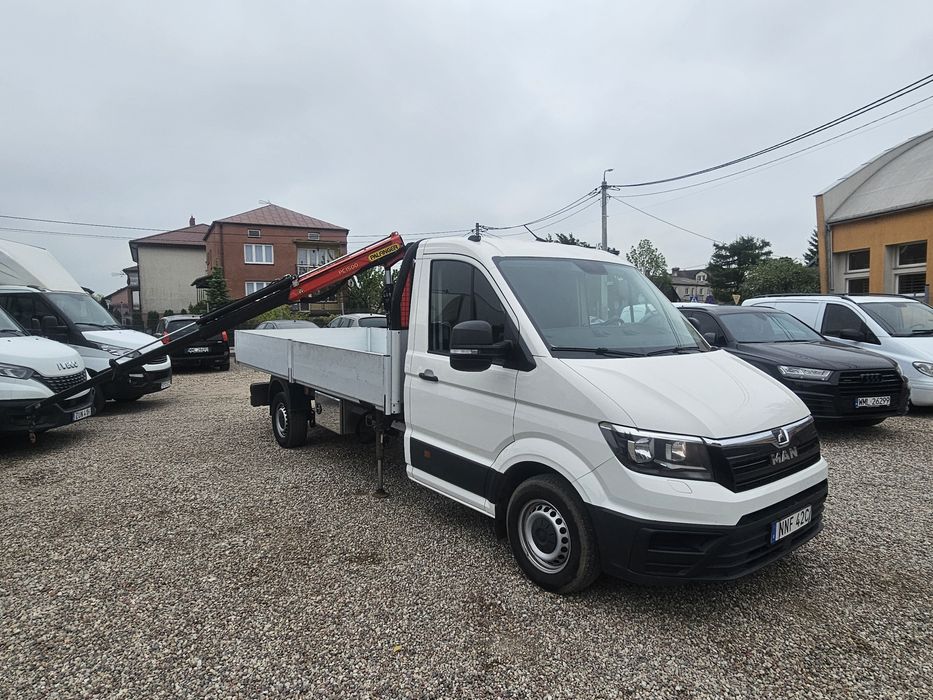 Man Tge Crafter dźwig hds Palfinger Pc1500 2019 rok Automat  kat B