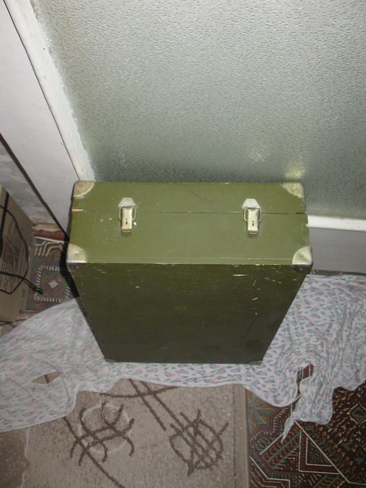 Чемодан деревяный 505х354х144 мм от частотомера Ч3-63 ящик