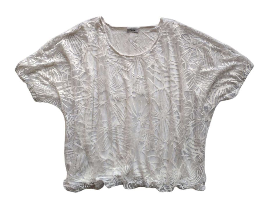 7211. YESSICA - dwuwarstwowa biała mgiełka 56/58 (XXXL).