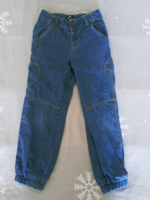 Spodnie jeansowe dziewczęce, rozmiar 110