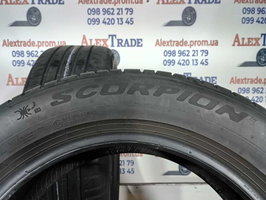 2 шт. 225/55 R18 Pirelli Scorpion літні шини вживані бу, 2021 рік