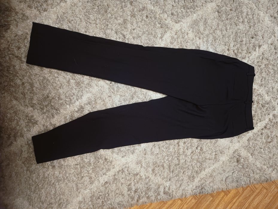 Damskie spodnie garniturowe granatowe H&M rozmiar 32 XXS