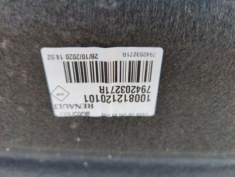 renault zoe ii półka bagażnika 794203271r