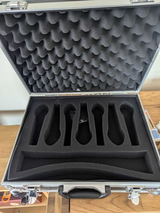 estojo de transporte para microfone