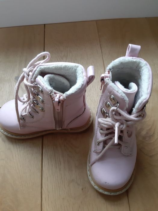 Buty ocieplane, trzewiki, H&M, r.23