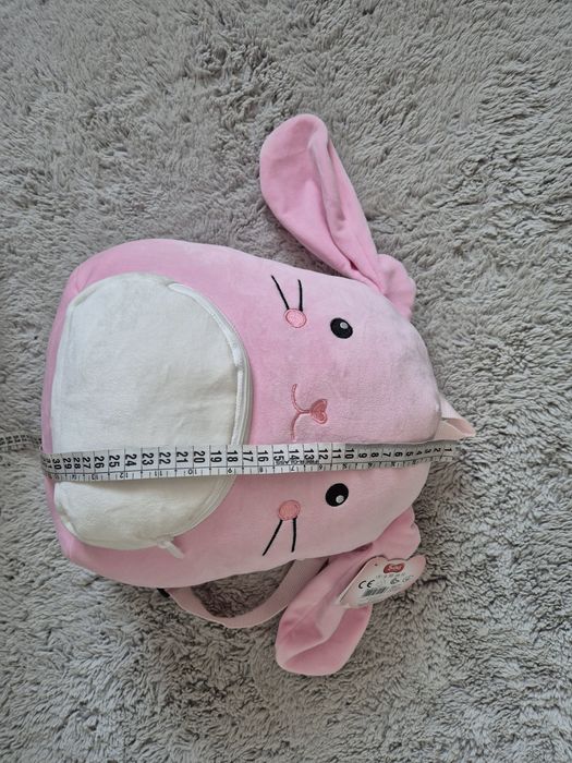 Piękny mięciutki plecak królik nowy