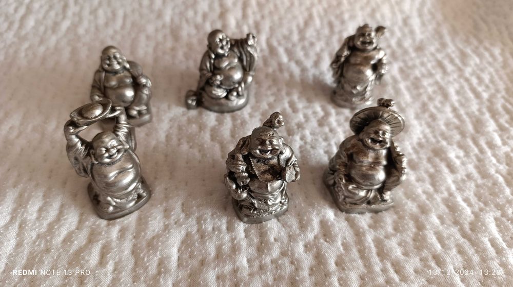 Budas em estanho puro (miniaturas)