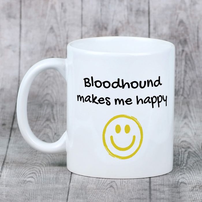 Bloodhound kubek z psem Makes me happy Art-Dog