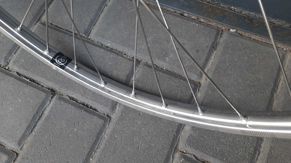 Retro komplet kół 26 cali 3 biegowe Sachs stal nierdzewna
