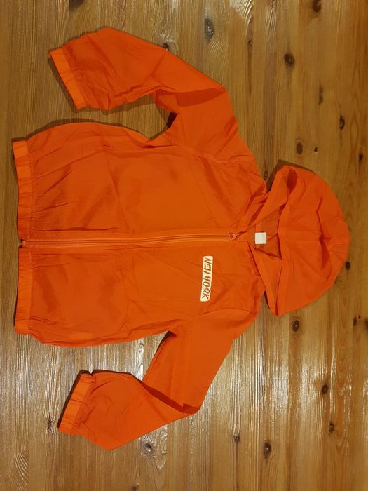 Pomarańczowa bluza rozsuwana New York, kurtka 122 cm