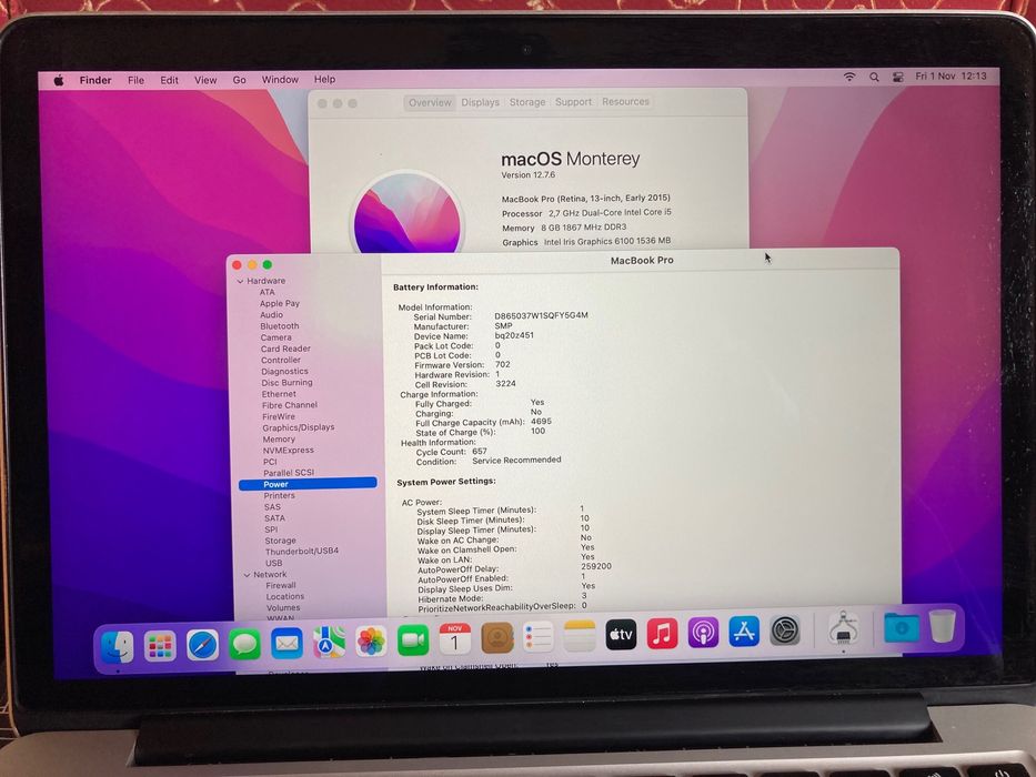 MacBook Pro Retina 13” 2015 / 128 SSD / i5 / 8 gb