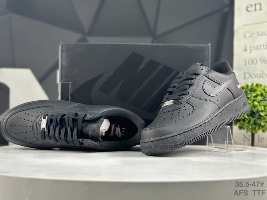 Buty Air force 1 supreme black R.42