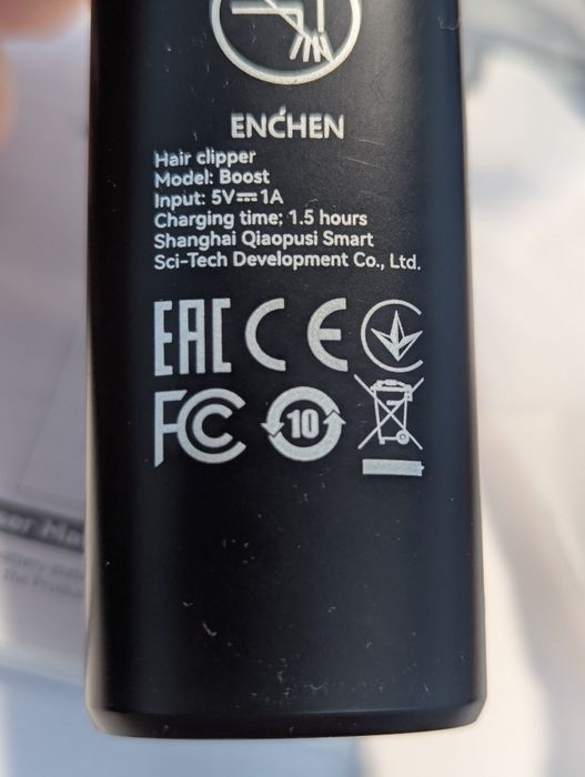Машинка для стрижки волосся Xiaomi Enchen Boost Black Hair Clipper