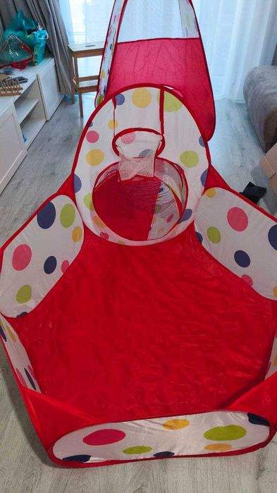 Namiot dla dzieci 3w1 z tunelem i suchym basenem