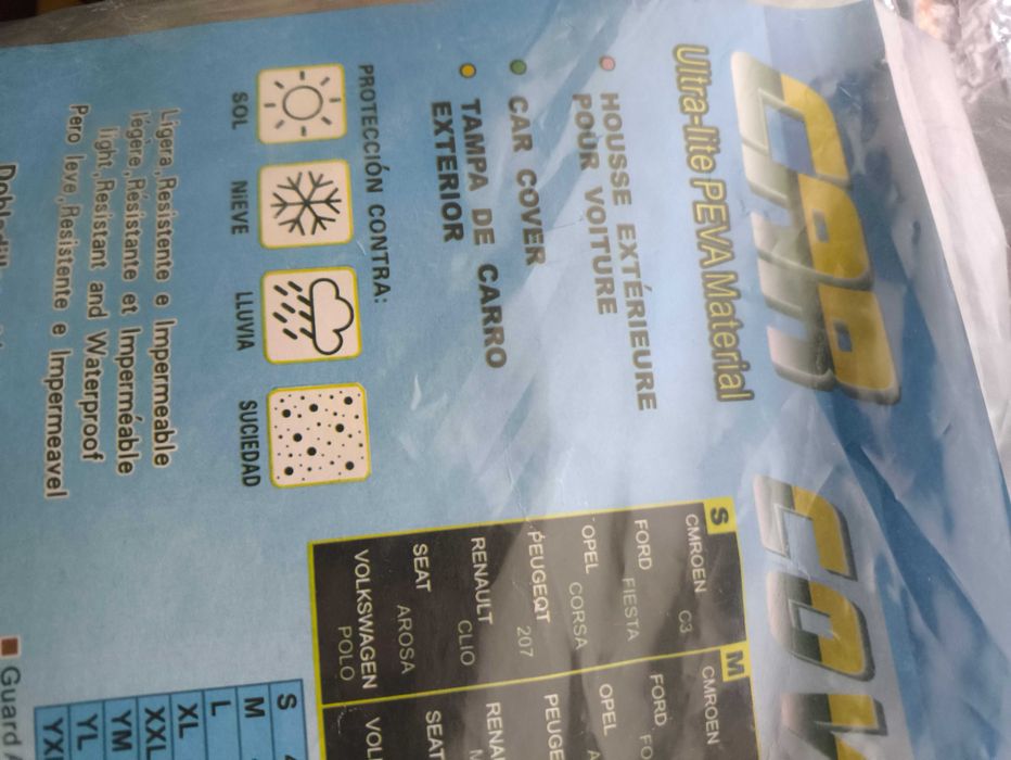 Capa protetora automóvel Nova