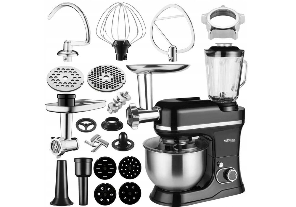 NOWY Robot Planetarny Kuchenny Mikser Z Misą Maszynka Do Mięsa 3000W