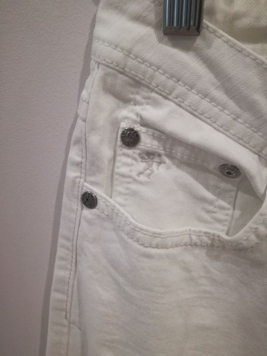 Jeansy dżinsy białe biodrówki regular Esprit r.29