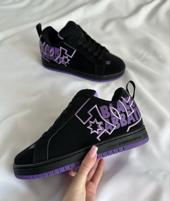 Кросівки DC Shoes Court Graffik Black Purple