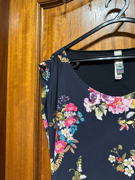 Vestido Florar Preto