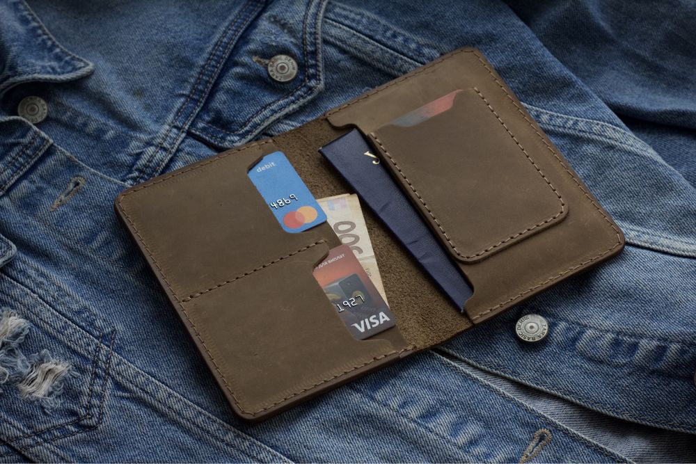 Обложка на паспорт. Докхолдер. Органайзез шкіряний.