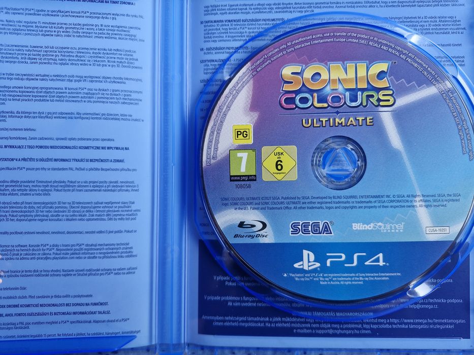 Sonic Colours Ultimate gra na PS4