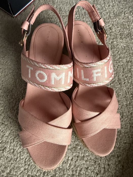 Espadryle koturny Tommy Hilfiger Seasonal Webbing Wedge