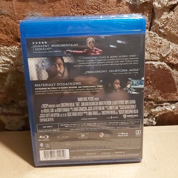 Tenet blu-ray (2 plyty)