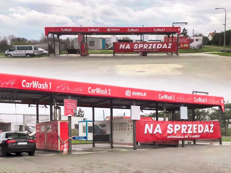 Wiata stalowa myjni EHRLE cena do negocjacji